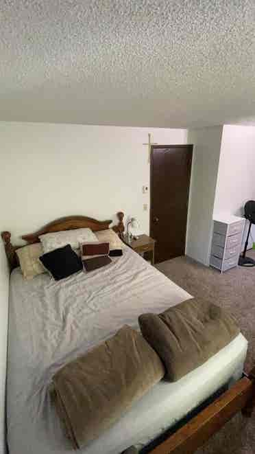 sq ft furnished bedroom with AC