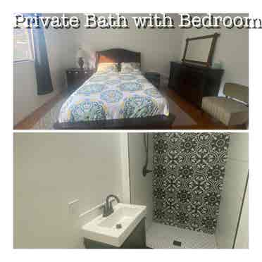 Private  Bath in Shared Unit