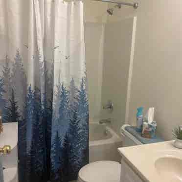 Room and private bathroom available