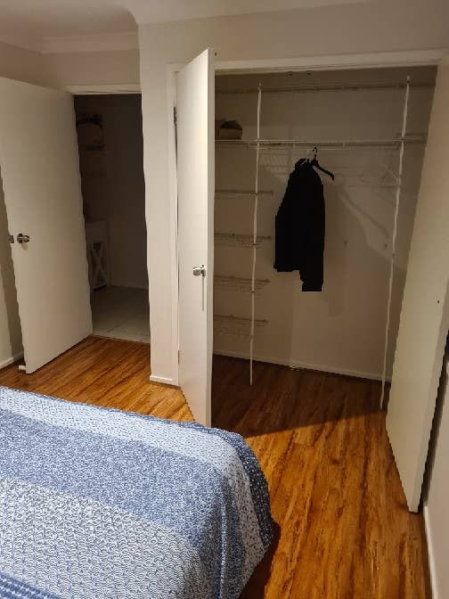 Large room with built-in wardrobe