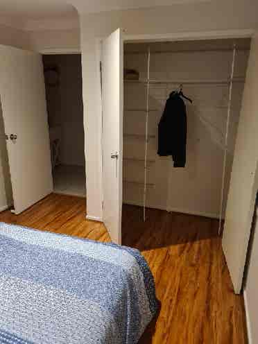 Large room with built-in wardrobe