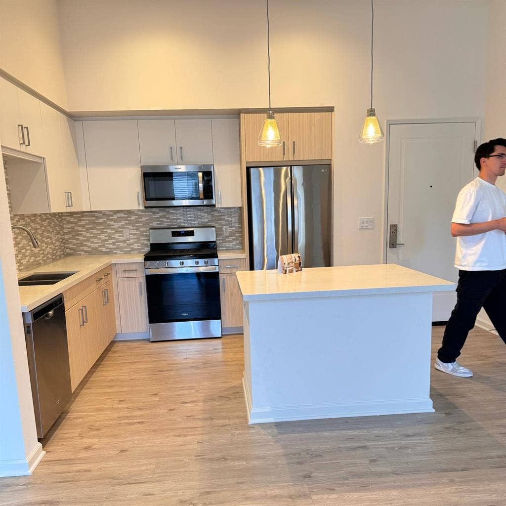 Master bedroom at luxury apartments