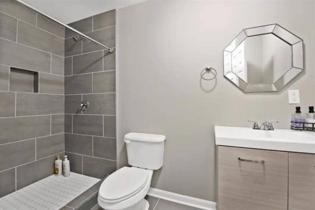 Private Bed and Bathroom