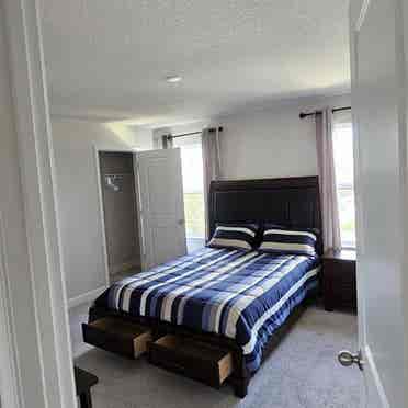 Furnished Bedroom with Shared Bath