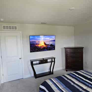 Furnished Bedroom with Shared Bath