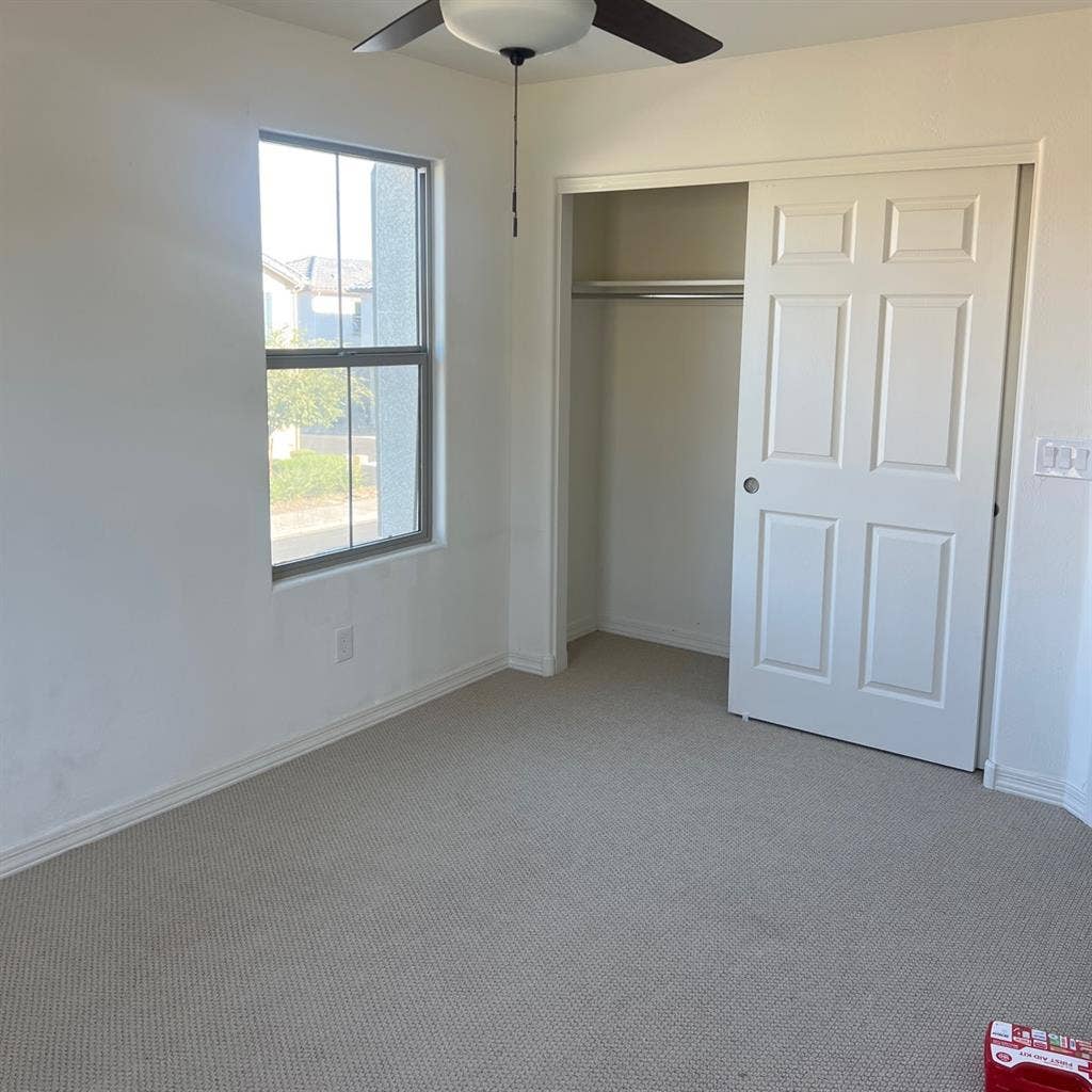 Room and bathroom in mesa townhouse