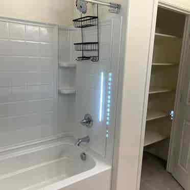 Room and bathroom in mesa townhouse