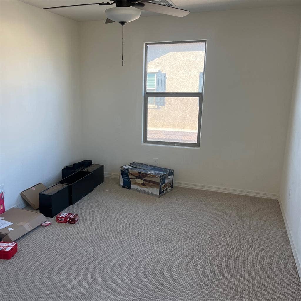 Room and bathroom in mesa townhouse