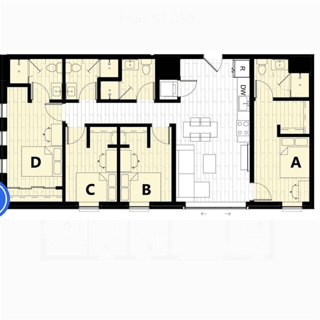 Subleasing  Room C and parking