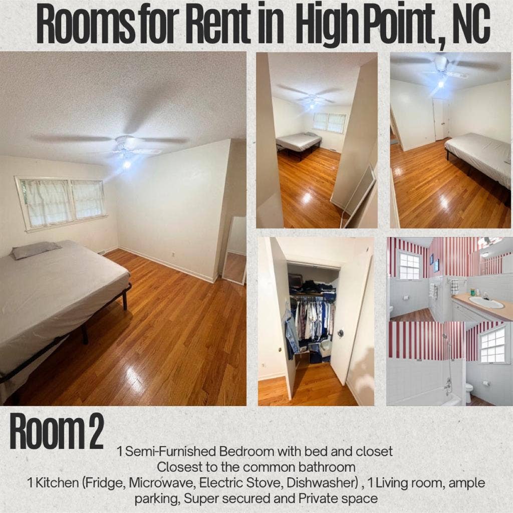 4 Rooms for rent in High Point, NC