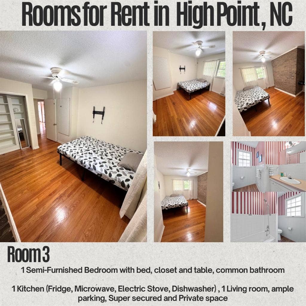 4 Rooms for rent in High Point, NC