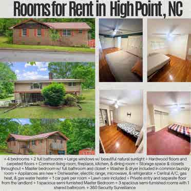 4 Rooms for rent in High Point, NC