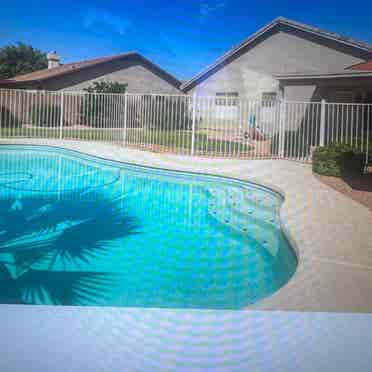 Private room in Gilbert with pool.