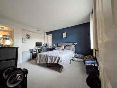 Black Rock Condo Room + Bathroom