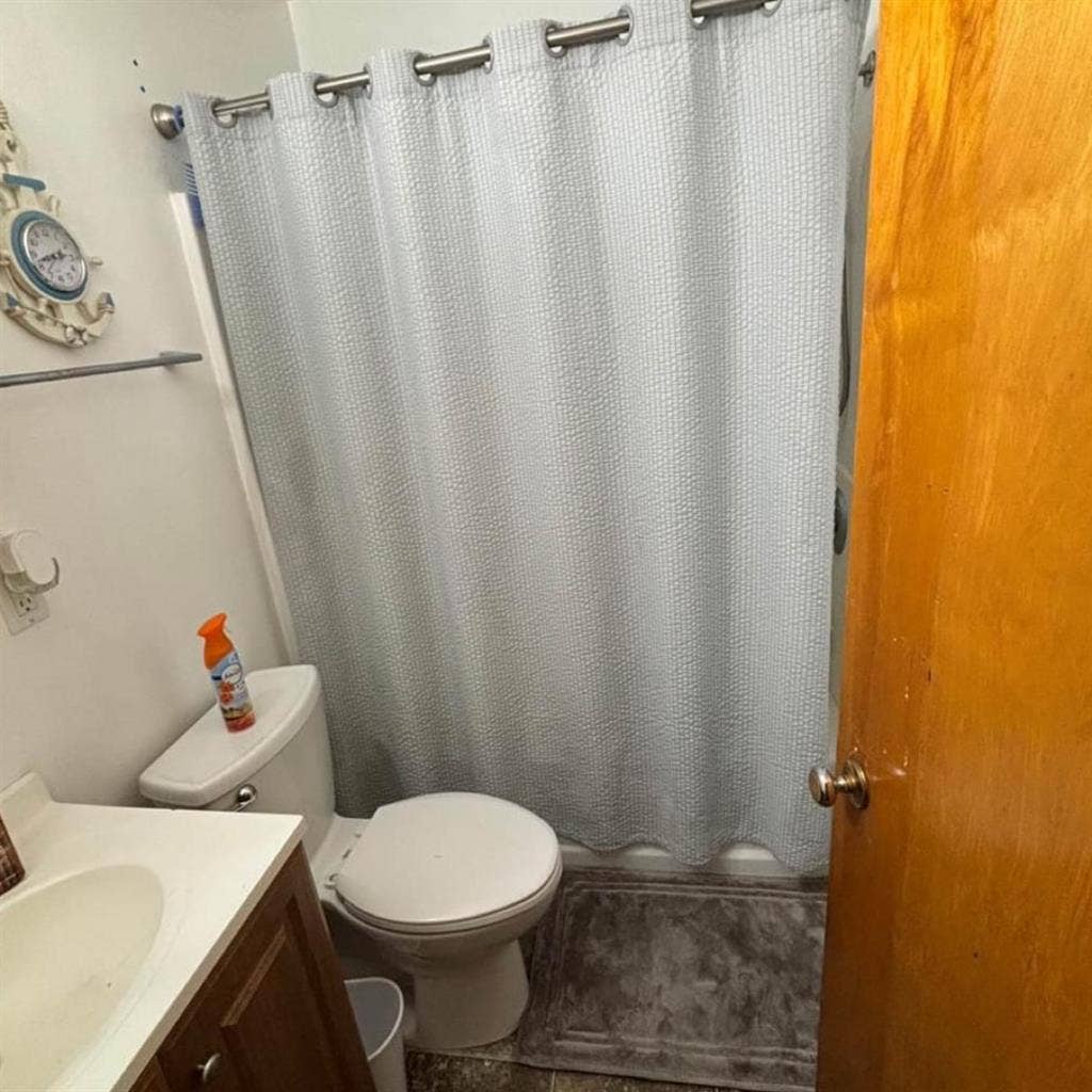 Room with private bathroom in house