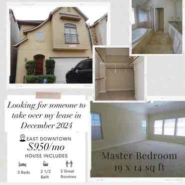 Master Bedroom Available for rent