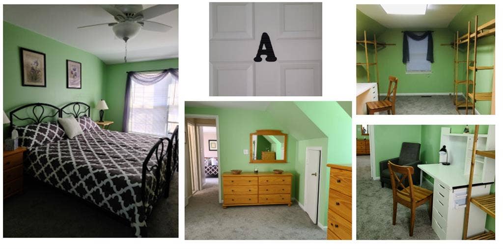 Large (2-room) master bedroom