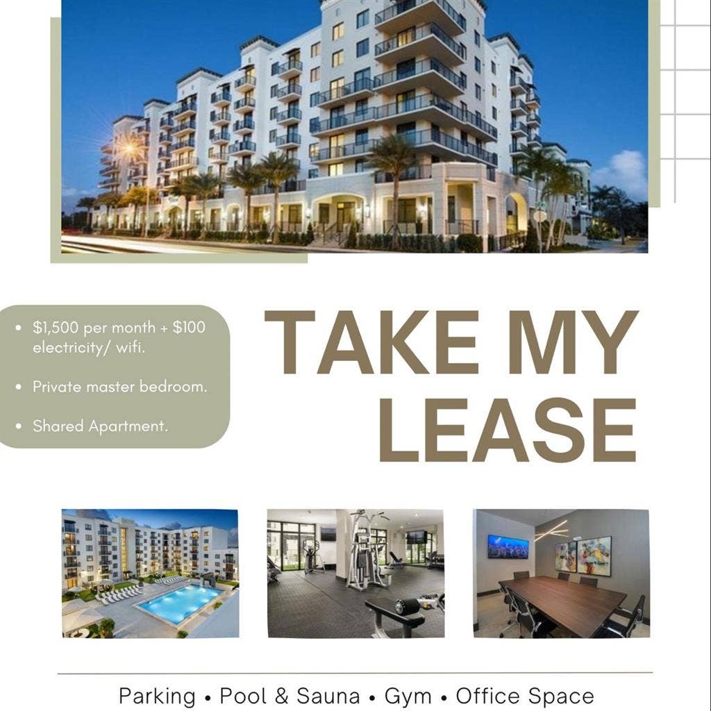 SubLease - Coral Gables/West Miami