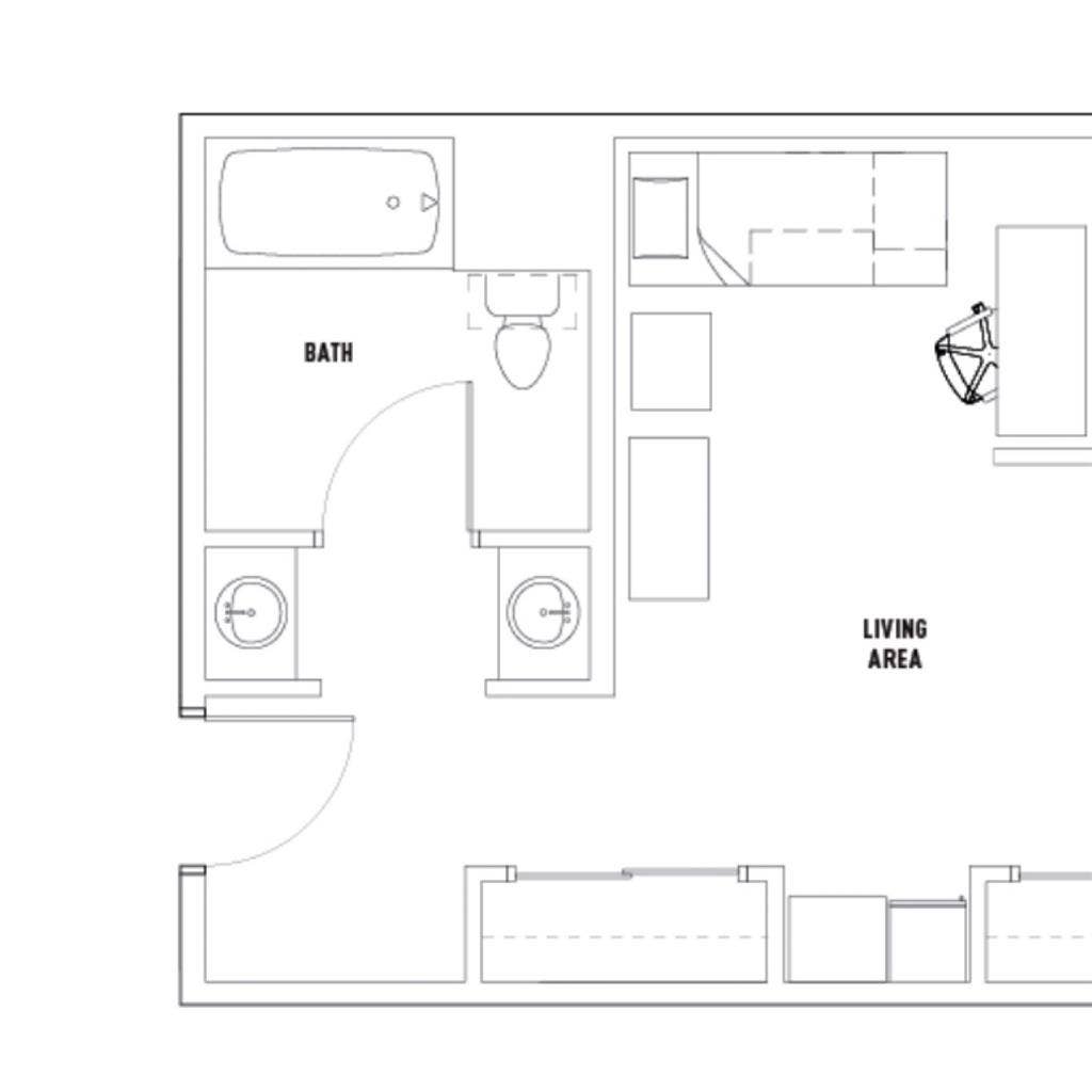 Shared Bunk Space in The Suites