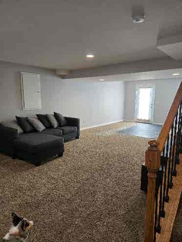 Large bedroom with walk-in closet