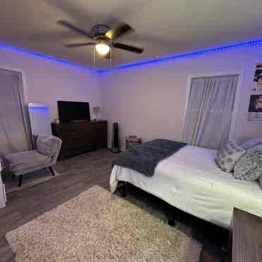 Large furnished bedroom