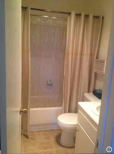 Quiet room w/bath, central location