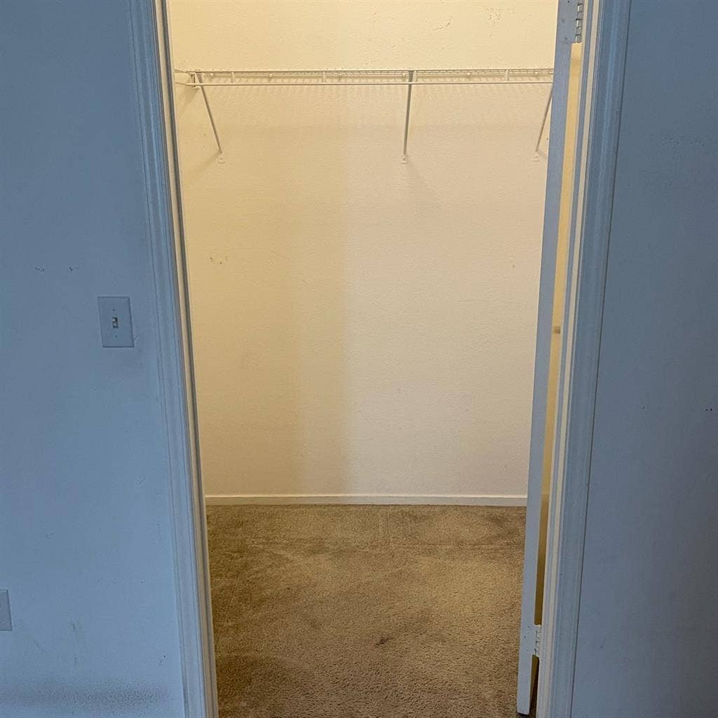 Spare bedroom/bathroom open