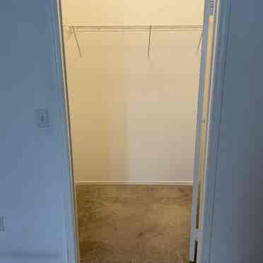 Spare bedroom/bathroom open