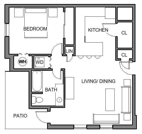 1 Bedroom Apartment for Rent