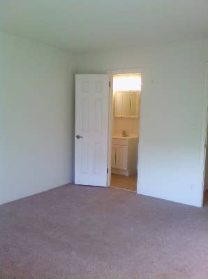 Master bedroom and private bathroom