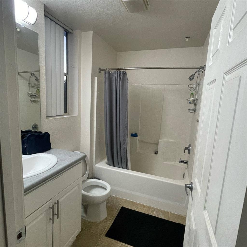 Private room. En-suite bathroom.