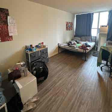 1 bedroom in a two bedroom unit