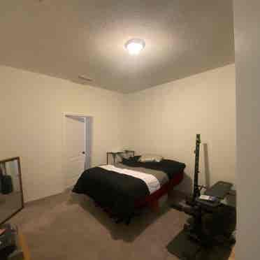 Spacious master bedroom for rent.