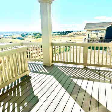 Scenic view deck single family home