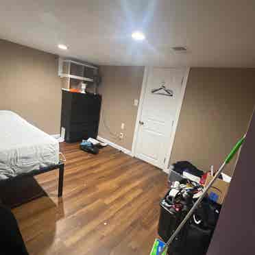 Furnished basement bedroom 