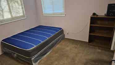 Master bedroom with attached bath.