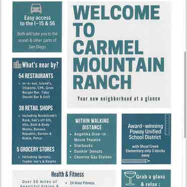 AVAILABLE 1 
ROOM IN CARMEL MOUNTAIN