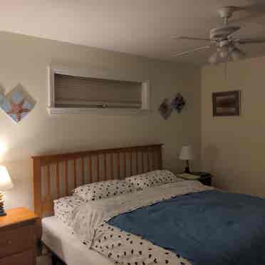 Master bedroom with bathroom!