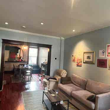 Bright room in rowhouse