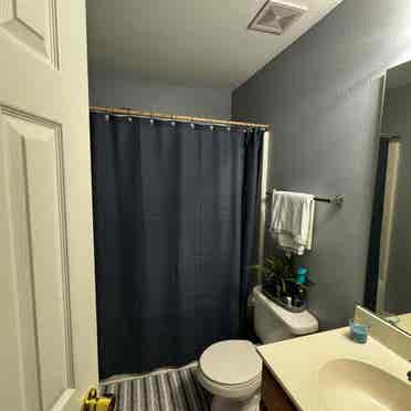 Private room with adjacent bathroom