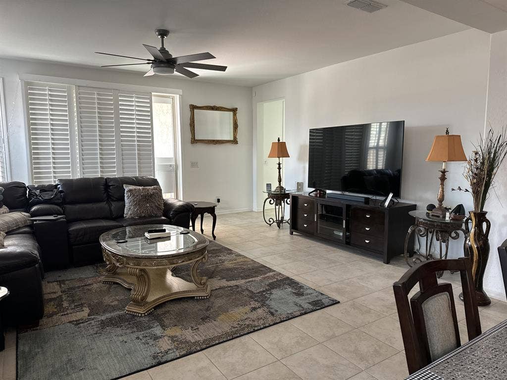 A room in a new construction home