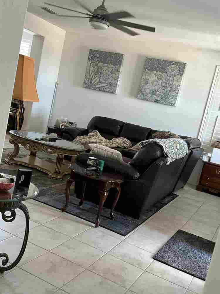 A room in a new construction home