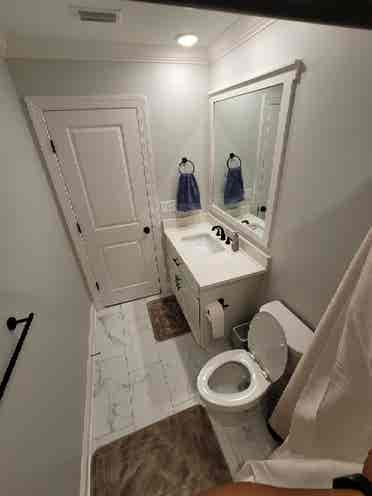 Room with private bathroom