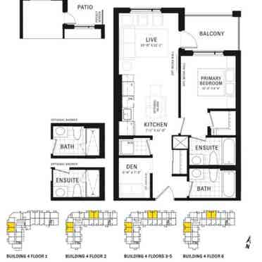 Brand new Condo 1 + den