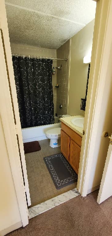 Master bedroom with attached bath