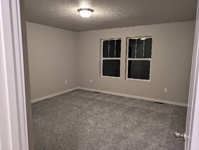 New home, empty 2nd floor