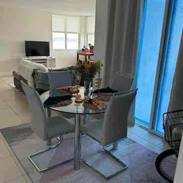 Master bedroom in 2BR, Brickell