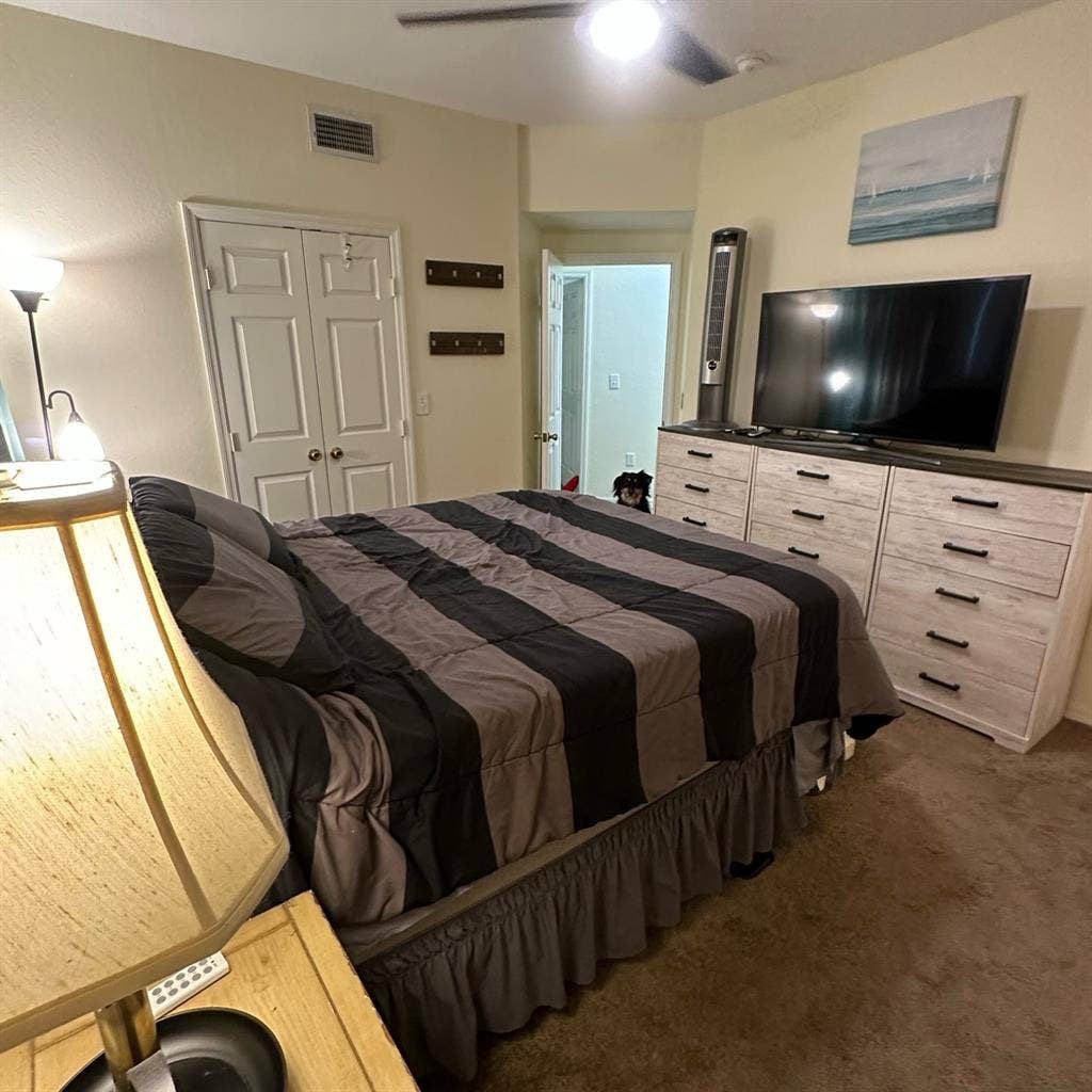 Master bedroom for rent in March.