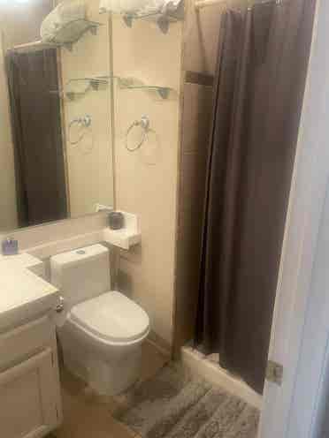 Room w/ private bath avail June 2