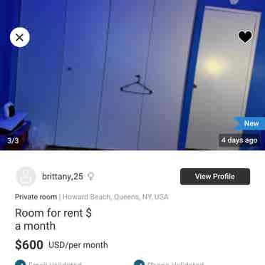 Room for rent $